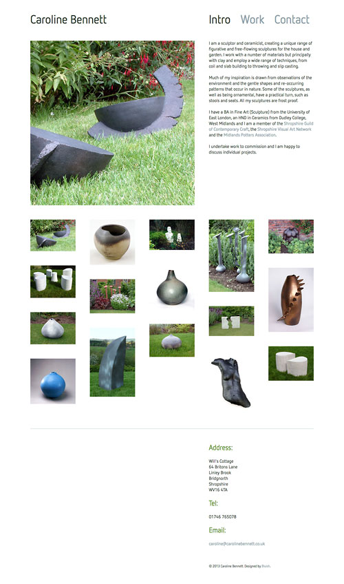 Caroline Bennett artist website